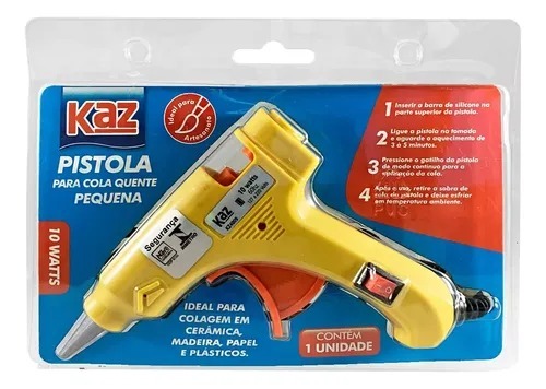 PISTOLA COLA QUENTE FINA KAZ COLOR